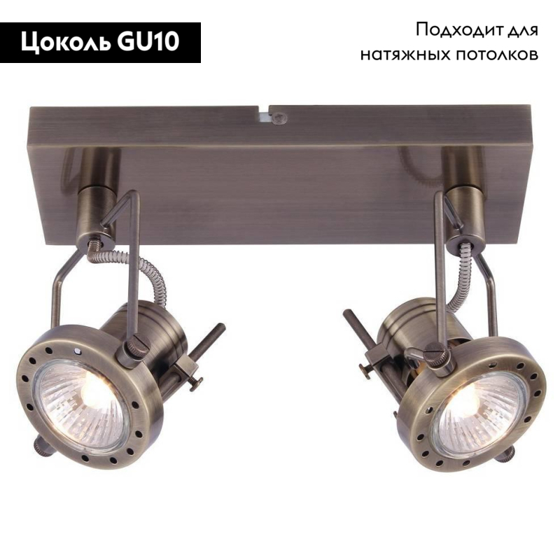 Спот Arte Lamp Costruttore A4300AP-2AB в #REGION_NAME_DECLINE_PP#