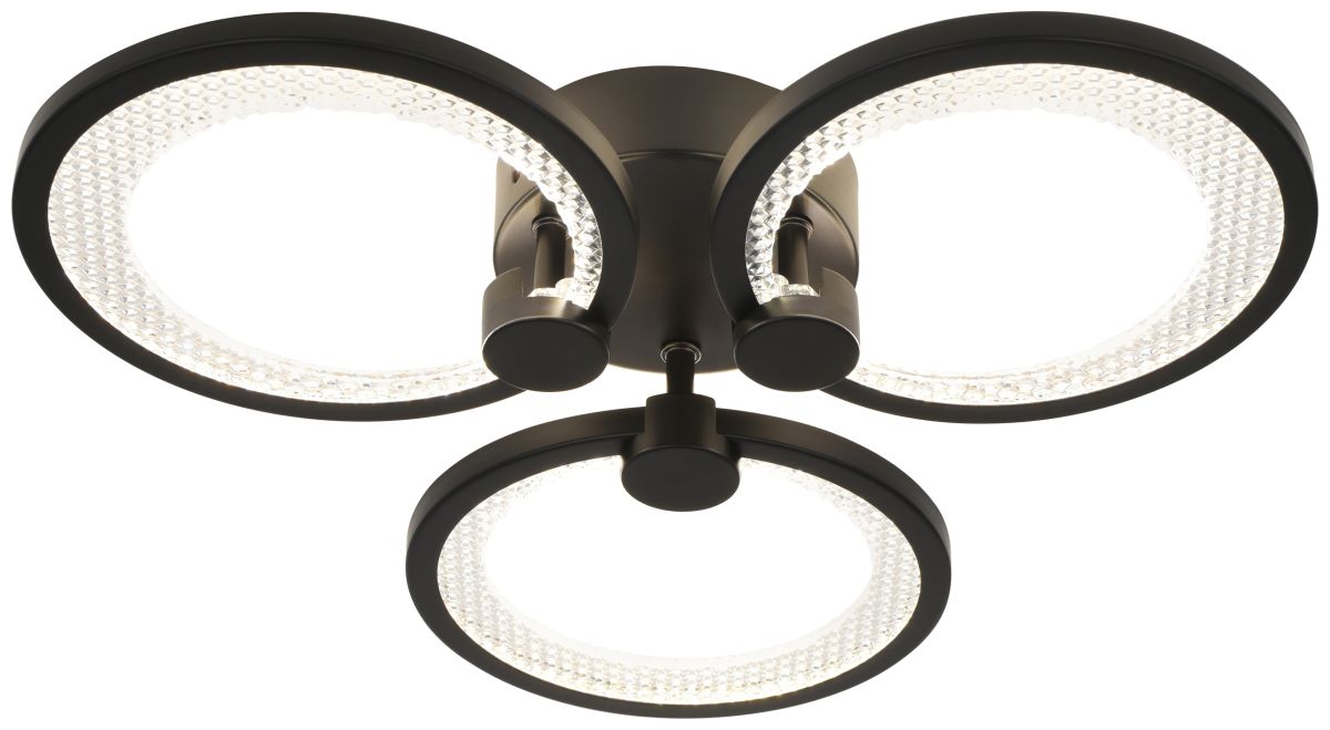 Потолочный светильник Эра Модерн Odry CLL-1-46W 3K-6,5K RC BK в Санкт-Петербурге