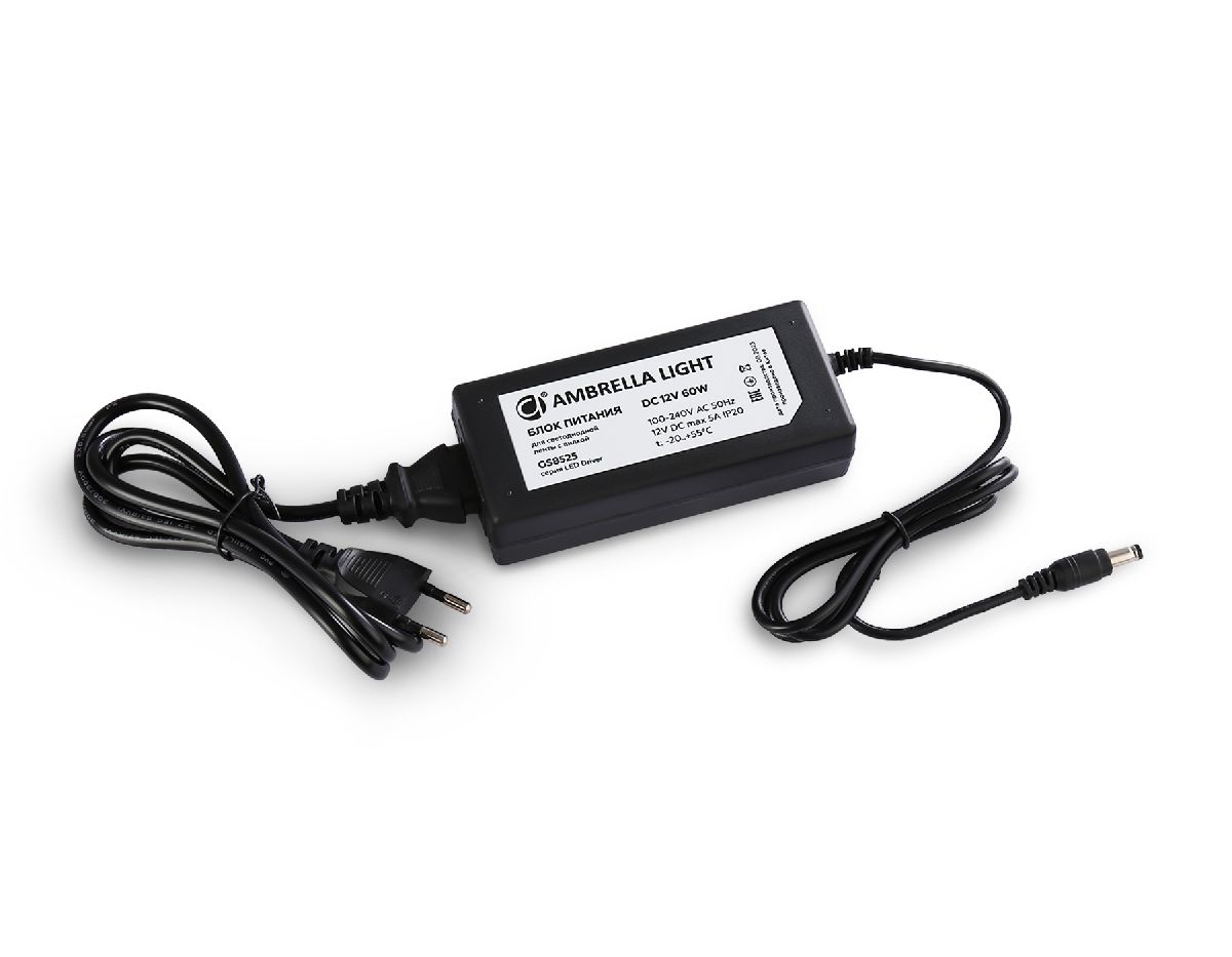 Блок питания Ambrella Light LED Driver 12V 60Вт AC100-240 5A IP20 GS8525 в #REGION_NAME_DECLINE_PP#