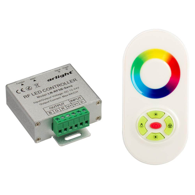 Контроллер Arlight LN-RF5B-Sens White (12-24V,180-360W) 016487 в Санкт-Петербурге