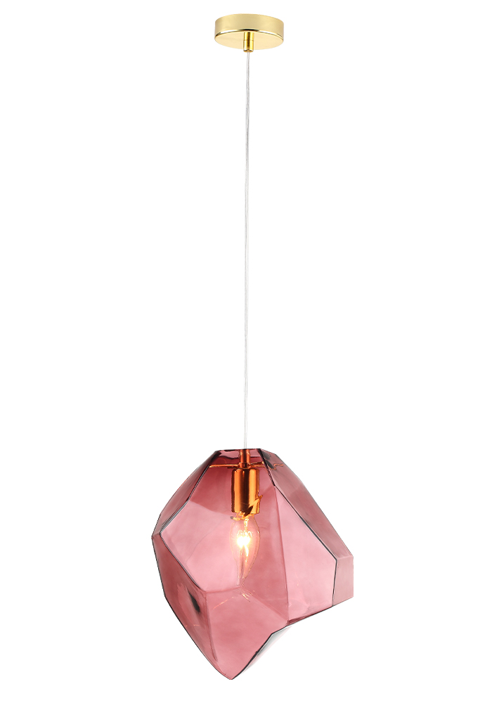 Подвесной светильник Crystal Lux NUESTRO SP1 GOLD/PINK в Санкт-Петербурге