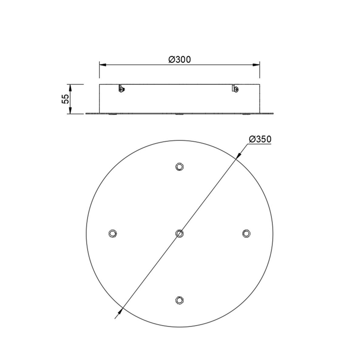 Основание потолочное 5L Mantra Modular Light Florones 9364 в Санкт-Петербурге