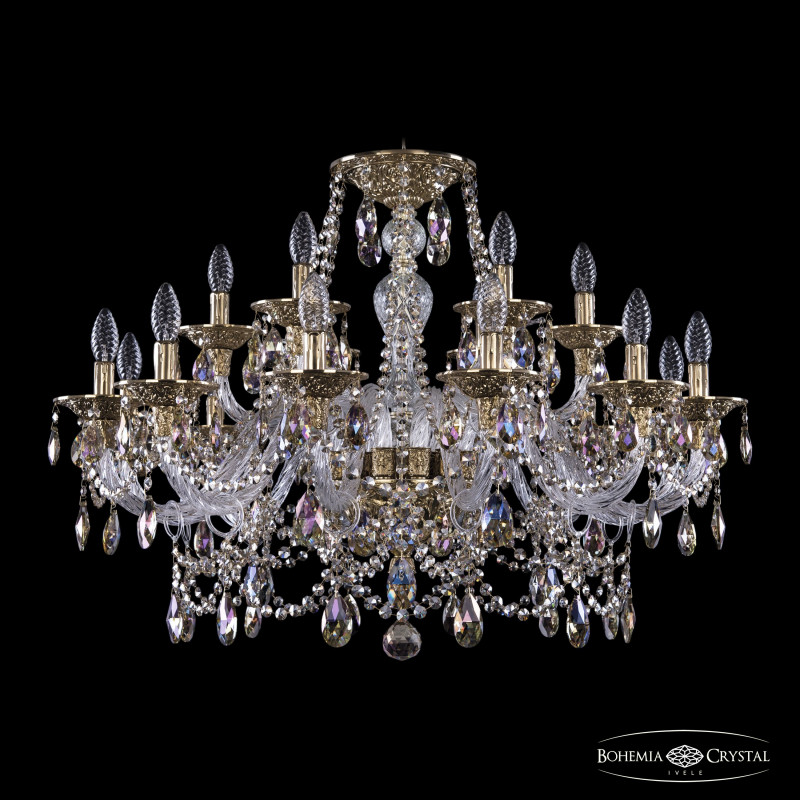 Подвесная люстра Bohemia Ivele Crystal 16111/12+6/300 G R801 в Санкт-Петербурге