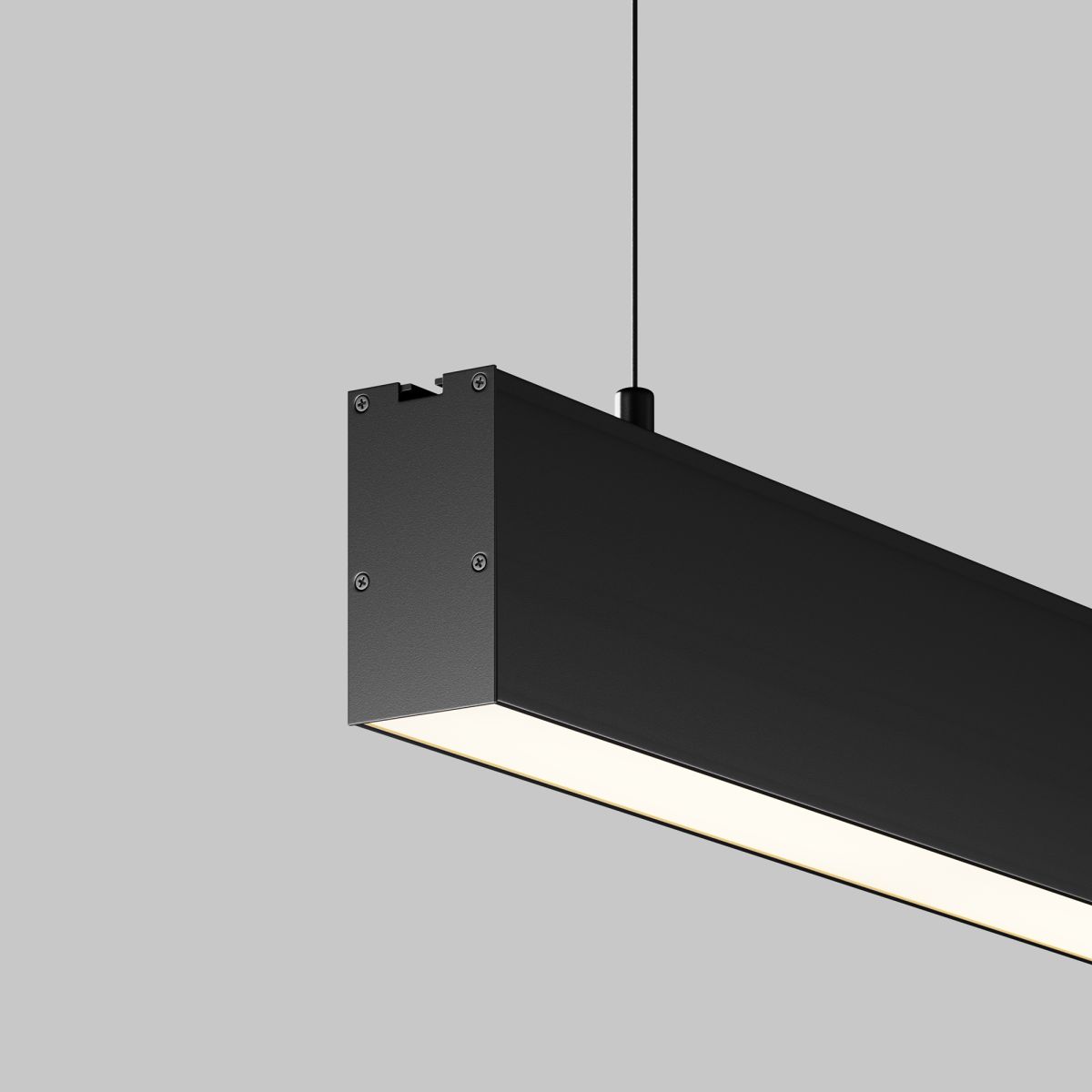 Линейный подвесной светильник Maytoni Technical 3000K 35x67 (Черный, 1 м) LL312043 в Санкт-Петербурге