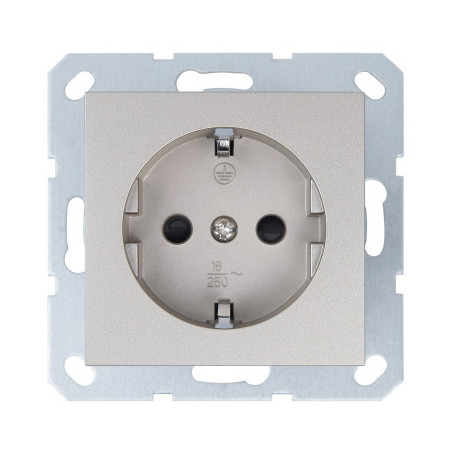Розетка SCHUKO© с защитными шторками 16A 250V 2P+T шампань Jasmart G5501CH в Санкт-Петербурге