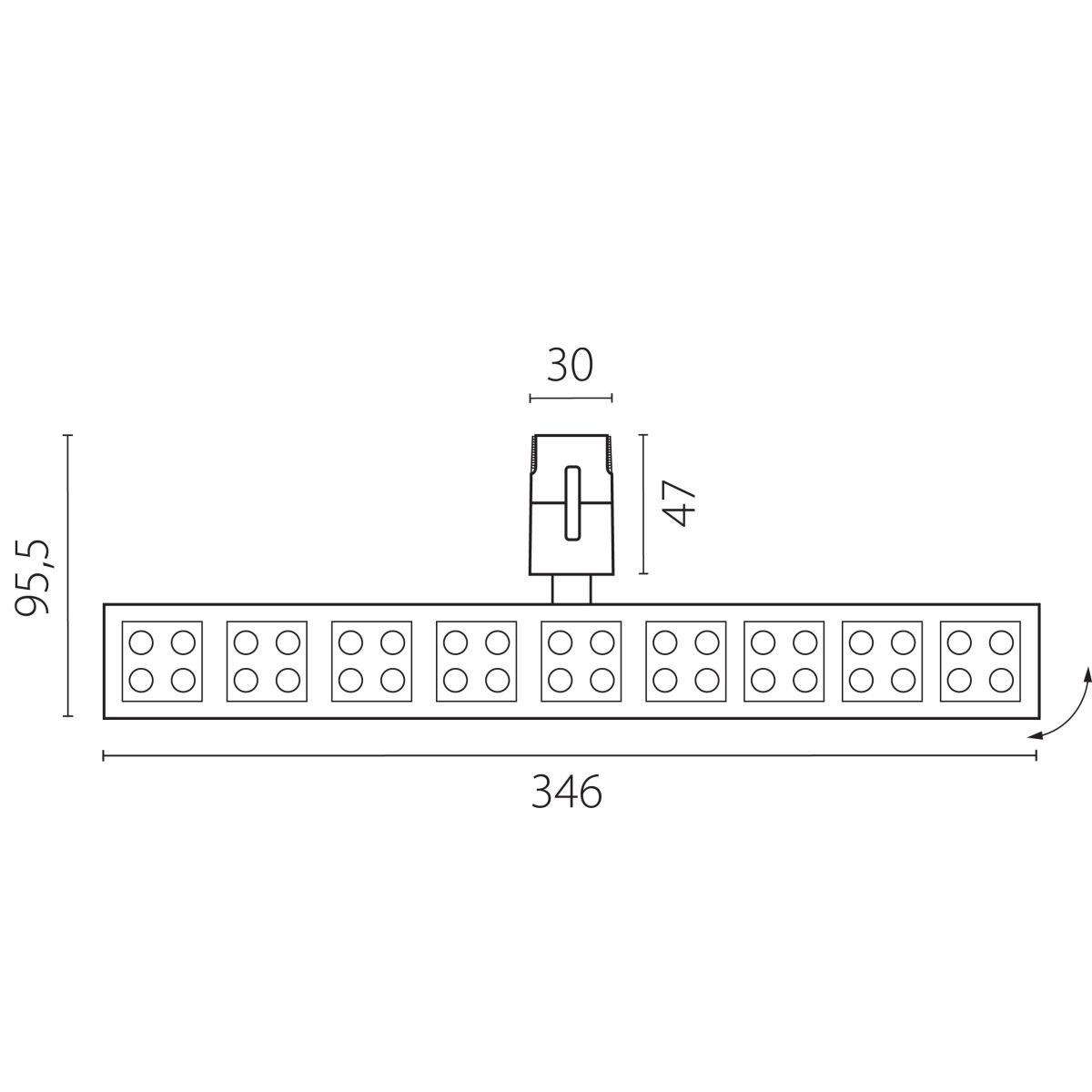 Трековый однофазный светильник Lightstar Due Hermes 270147 в #REGION_NAME_DECLINE_PP#