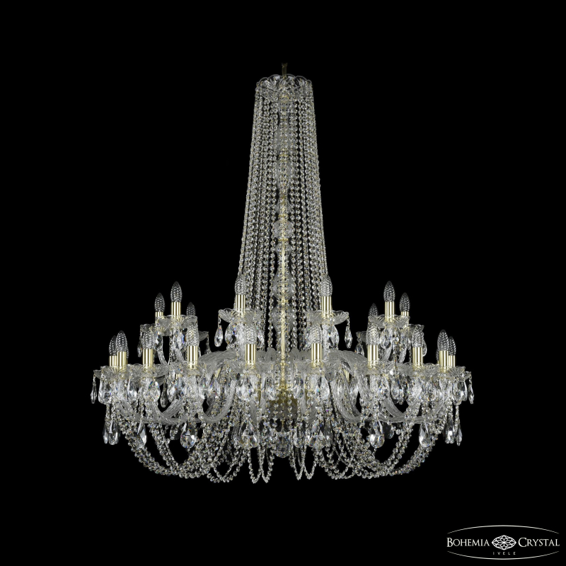 Подвесная люстра Bohemia Ivele Crystal 1402/20+10/400/h-130 G в Санкт-Петербурге