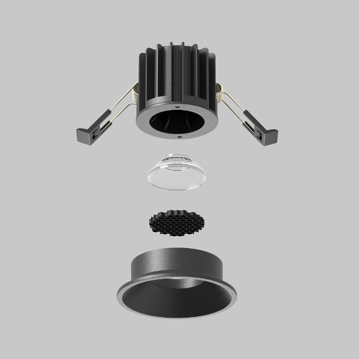Встраиваемый светильник Maytoni Round DL058-7W2.7K-B в Санкт-Петербурге