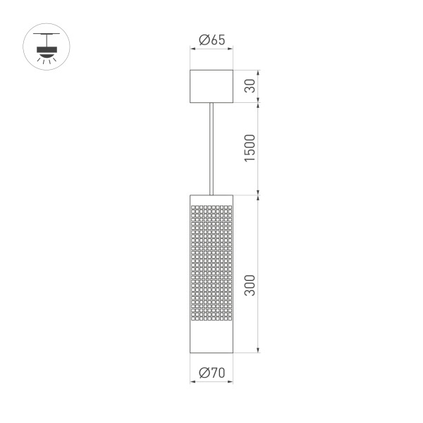 Подвесной светильник Arlight SP-Spicy-Hang-R70-13W Day4000 033680 в Санкт-Петербурге