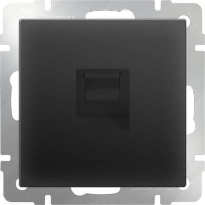 Телефонная розетка Werkel RJ-11 черный матовый WL08-RJ-11 4690389054242 в Санкт-Петербурге
