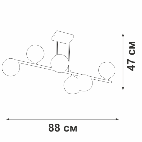 Потолочная люстра Vitaluce V2046-1/6PL в Санкт-Петербурге