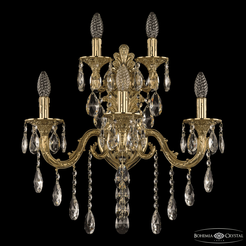 Бра Bohemia Ivele Crystal Florence 7101B16/3+2/210 B G в Санкт-Петербурге