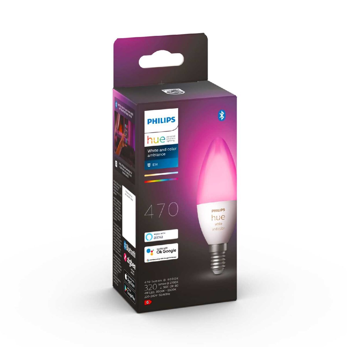 Умная светодиодная лампа Philips Hue WCA E14 5,3W 2000/6500K 929002294209 в Санкт-Петербурге