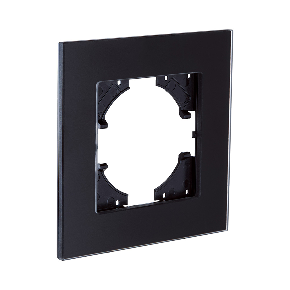 Рамка 1-постовая, стекло черный Kollinger Reflex MG RM1BK в #REGION_NAME_DECLINE_PP#