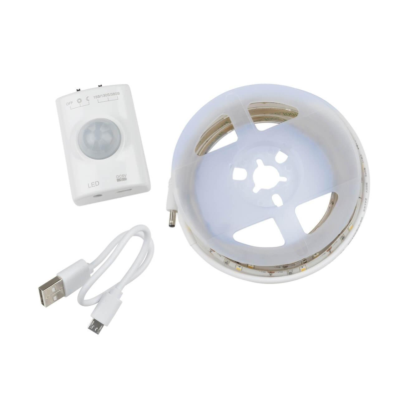 Светодиодная влагозащищенная лента (UL-00004450) Uniel 2,4W/m 30LED/m белый 1М ULS-R21-2,4W/4000K/1,0M/RECH SENSOR Smart Light в Санкт-Петербурге