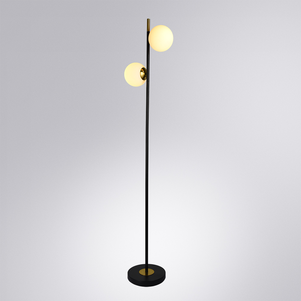 Торшер Arte Lamp Alcor A2224PN-2BK в #REGION_NAME_DECLINE_PP#