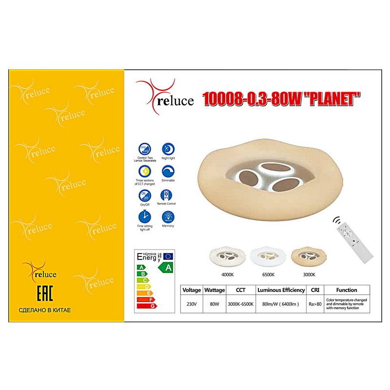 Потолочная люстра Reluce 10008-0.3-80W PLANET в Санкт-Петербурге