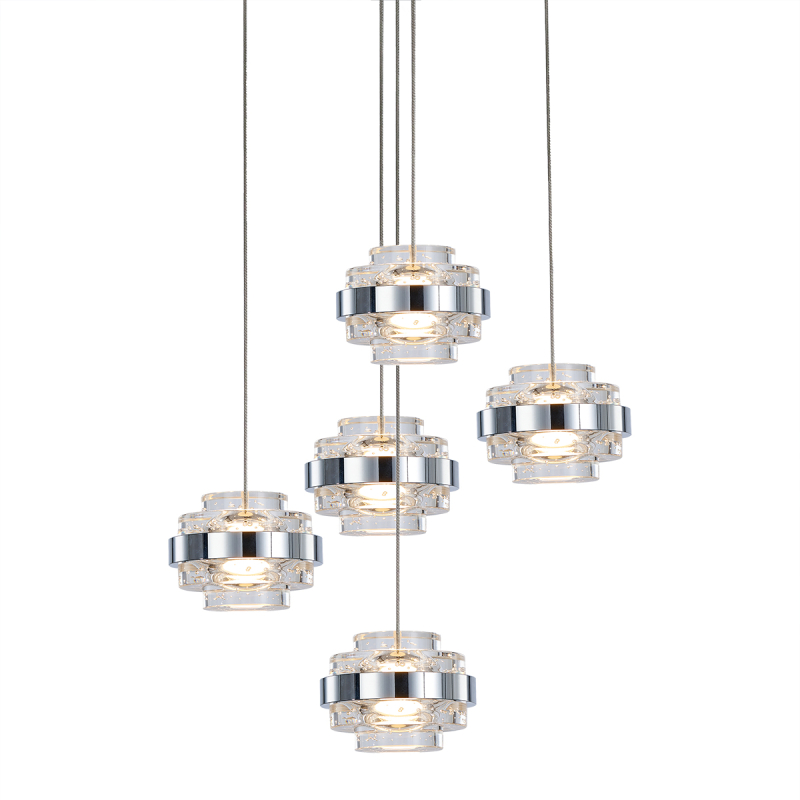 Подвесной светильник Delight Collection MD22030002 MD22030002-5A chrome/clear в Санкт-Петербурге