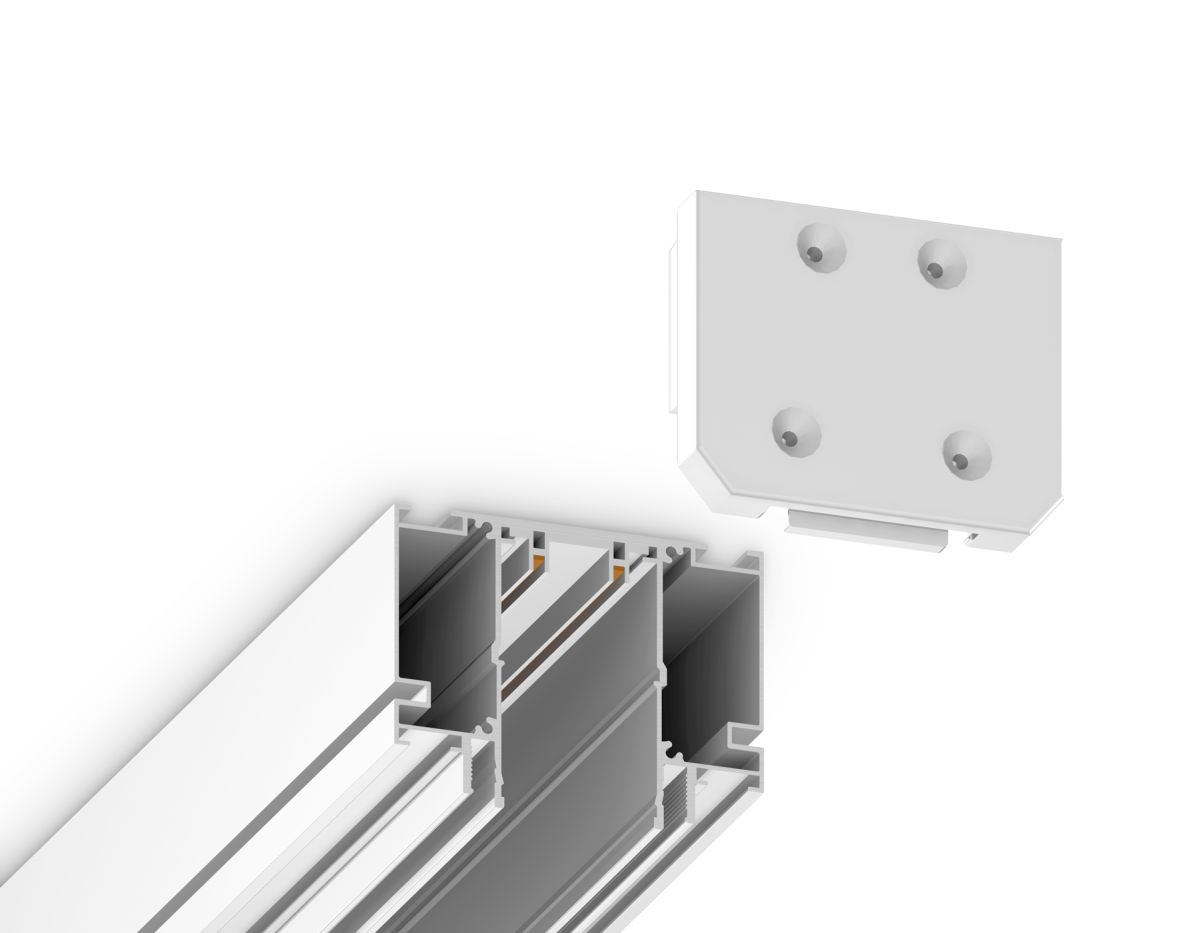 Заглушка демпферная для шинопровода Ambrella Light Track system Magnetic 220V GL1061 в Санкт-Петербурге