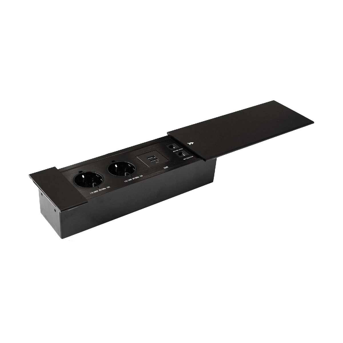 Блок розеток JX (Slide Top) (2 секции RJ-45 + 2 USB с кабелем питания) Mebax 00-00002891 в Санкт-Петербурге