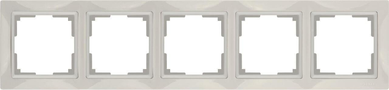 Рамка Werkel Snabb Basic на 5 постов слоновая кость WL03-Frame-04 4690389098789 в Санкт-Петербурге