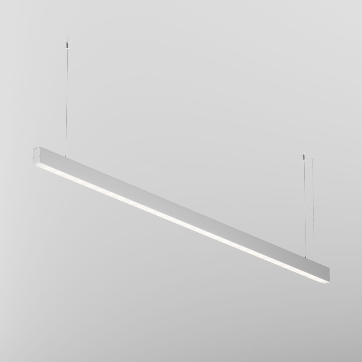 Линейный подвесной светильник Maytoni Technical 4000K 35x67 (Серебро, 2 м) LL312040 в #REGION_NAME_DECLINE_PP#