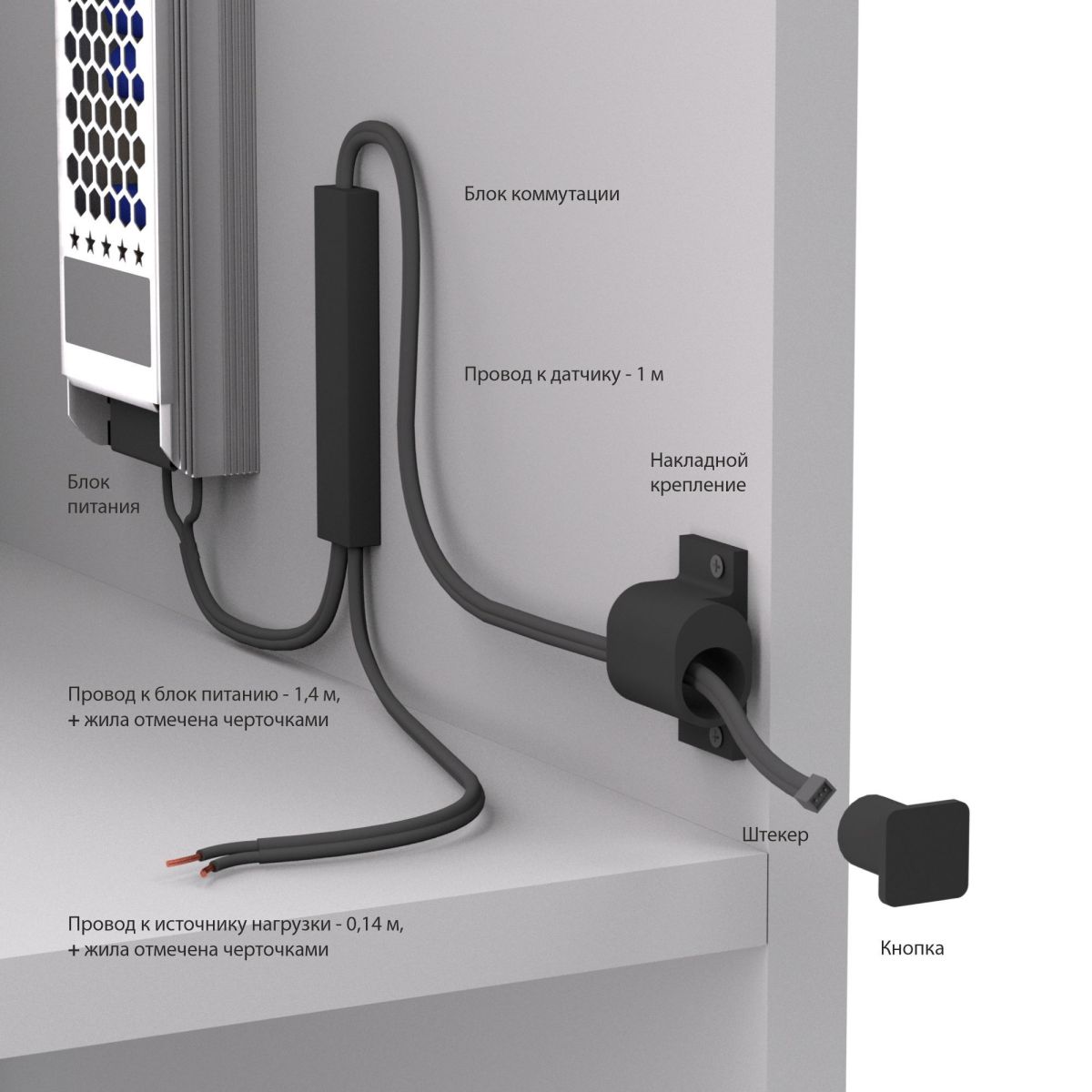 Выключатель сенсорный с функцией диммирования 12/24V 36/72W Elektrostandard 95003/01 4690389218965 a072042 в #REGION_NAME_DECLINE_PP#