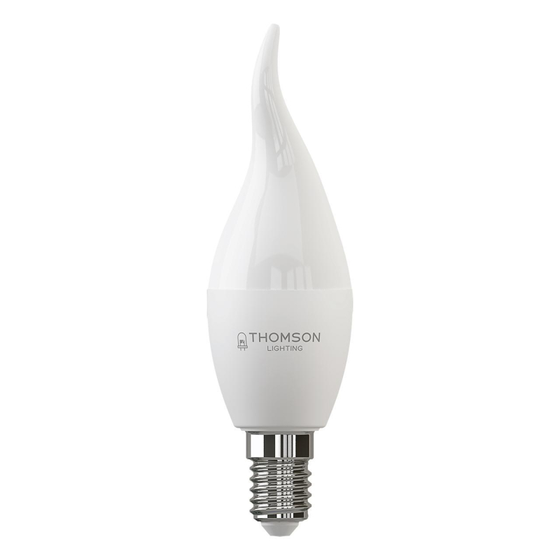 Лампа светодиодная Thomson E14 10W 4000K свеча на ветру матовая TH-B2030 в Санкт-Петербурге