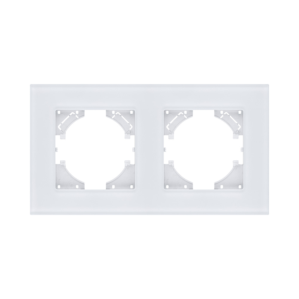 Рамка 2-постовая, стекло белый Kollinger Reflex MG RM2WH в #REGION_NAME_DECLINE_PP#