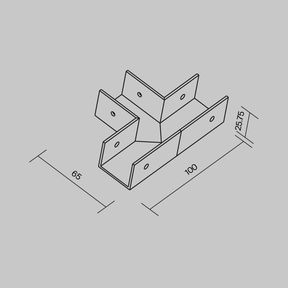 Коннектор T-образный для профиля Maytoni O-TR001-TC-W в Санкт-Петербурге