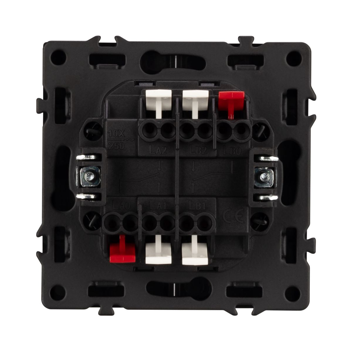 Механизм выключателя двухклавишный проходной Arlight SWT-NOBE-MKP2-SFPL-BK (230V, 10A) 054255 в #REGION_NAME_DECLINE_PP#
