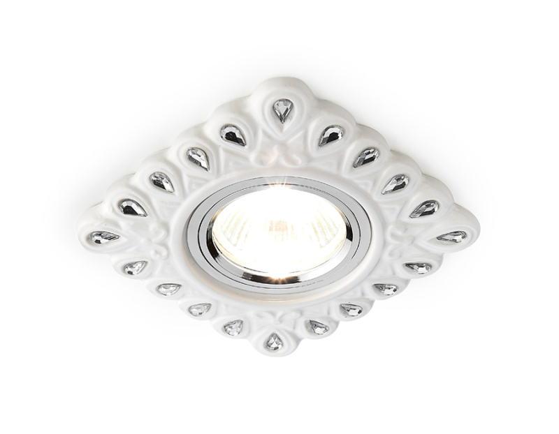 Встраиваемый светильник Ambrella Light Organic Spot D5550 W/CL белый прозрачный керамика в #REGION_NAME_DECLINE_PP#