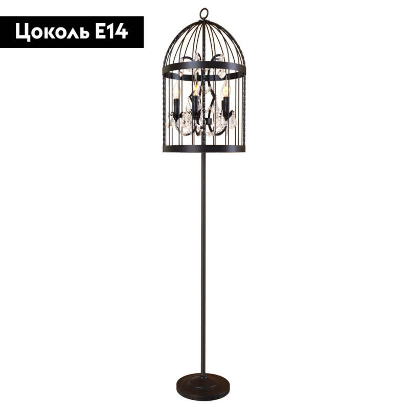 Торшер кантри LOFT IT Vintage birdcage Loft1891F в #REGION_NAME_DECLINE_PP#