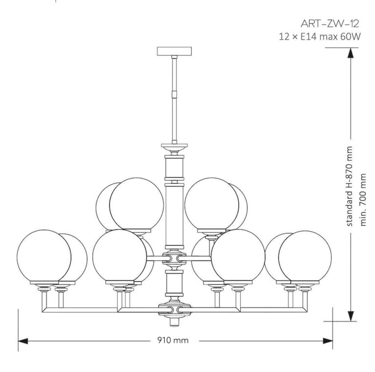 Подвесная люстра Kutek Mood Artu Glass ART-ZW-12 (N) G в #REGION_NAME_DECLINE_PP#
