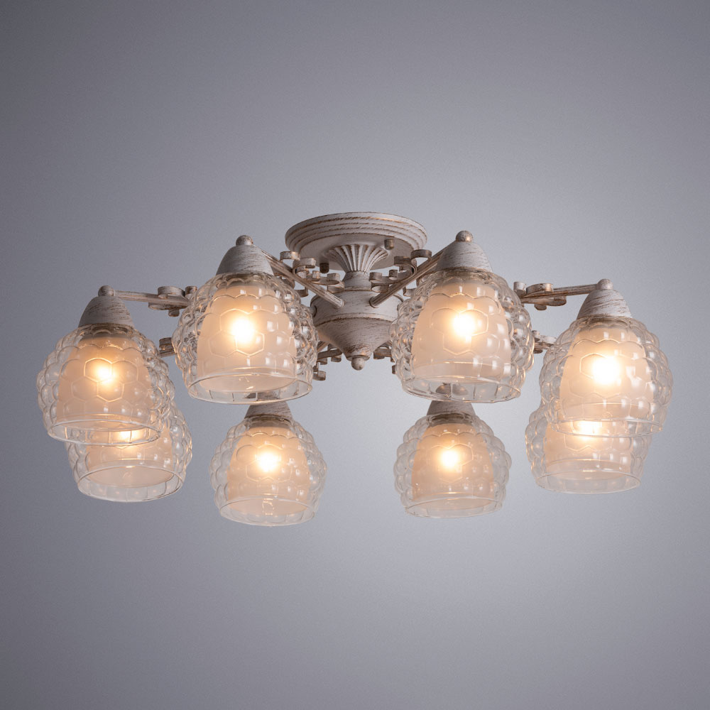 Потолочная люстра Arte Lamp Malina A7695PL-8WG в Санкт-Петербурге