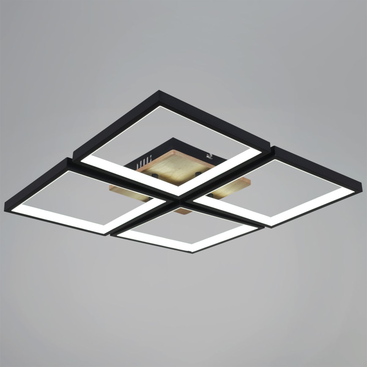 Потолочный светильник Reluce 78560-0.3-04 BK+WOOD в Санкт-Петербурге