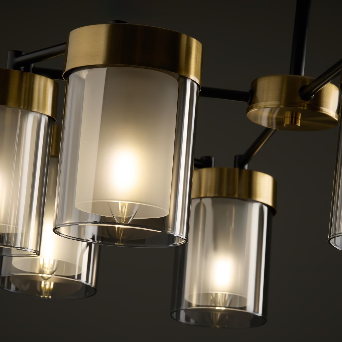 Люстра на штанге Freya Lora FR5432PL-08BBS в Санкт-Петербурге