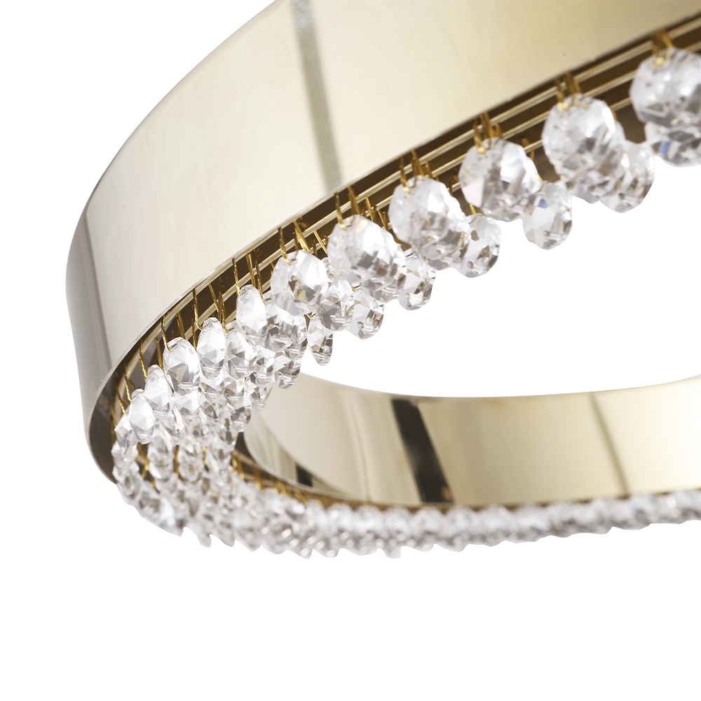 Подвесная люстра Crystal Lux SATURN SP120W LED GOLD в #REGION_NAME_DECLINE_PP#