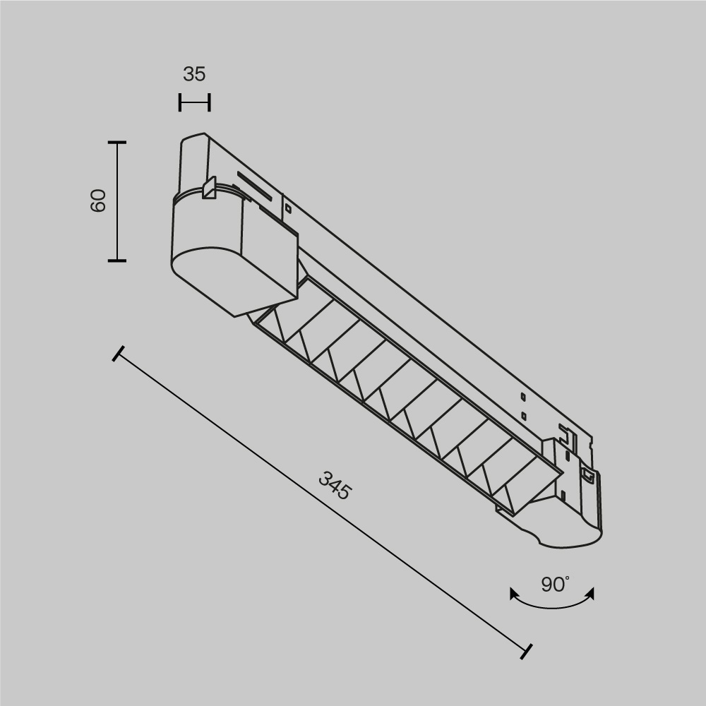 Трековый трехфазный светильник Maytoni Technical Points  TR195-3-10W4K-M-B(N) в Санкт-Петербурге
