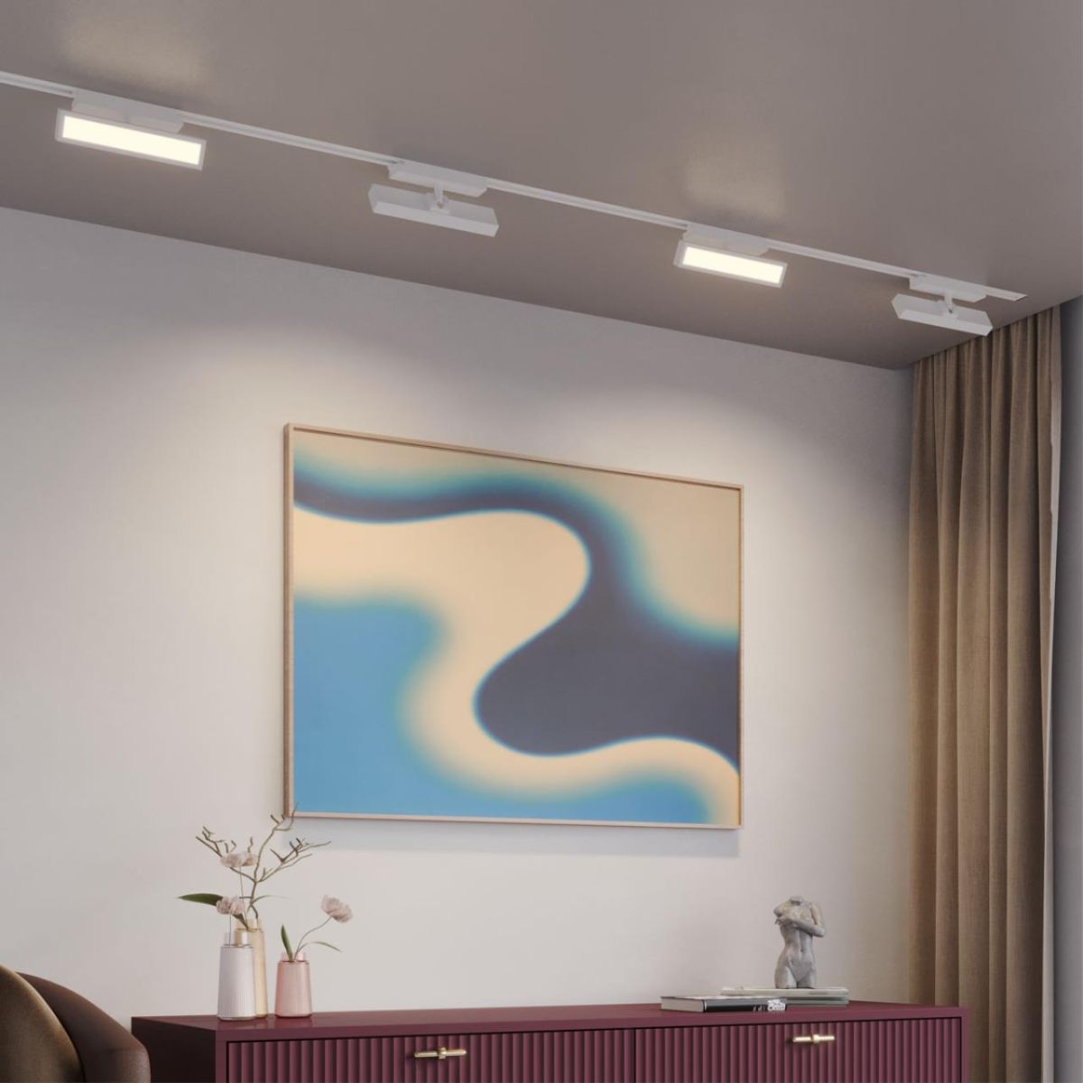 Трековый однофазный светильник с переключателем цв. температуры Novotech Port Stratus 359774 в Санкт-Петербурге