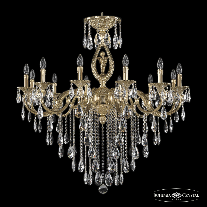 Подвесная люстра Bohemia Ivele Crystal Verona 72401/12/360 B G FA10B в Санкт-Петербурге