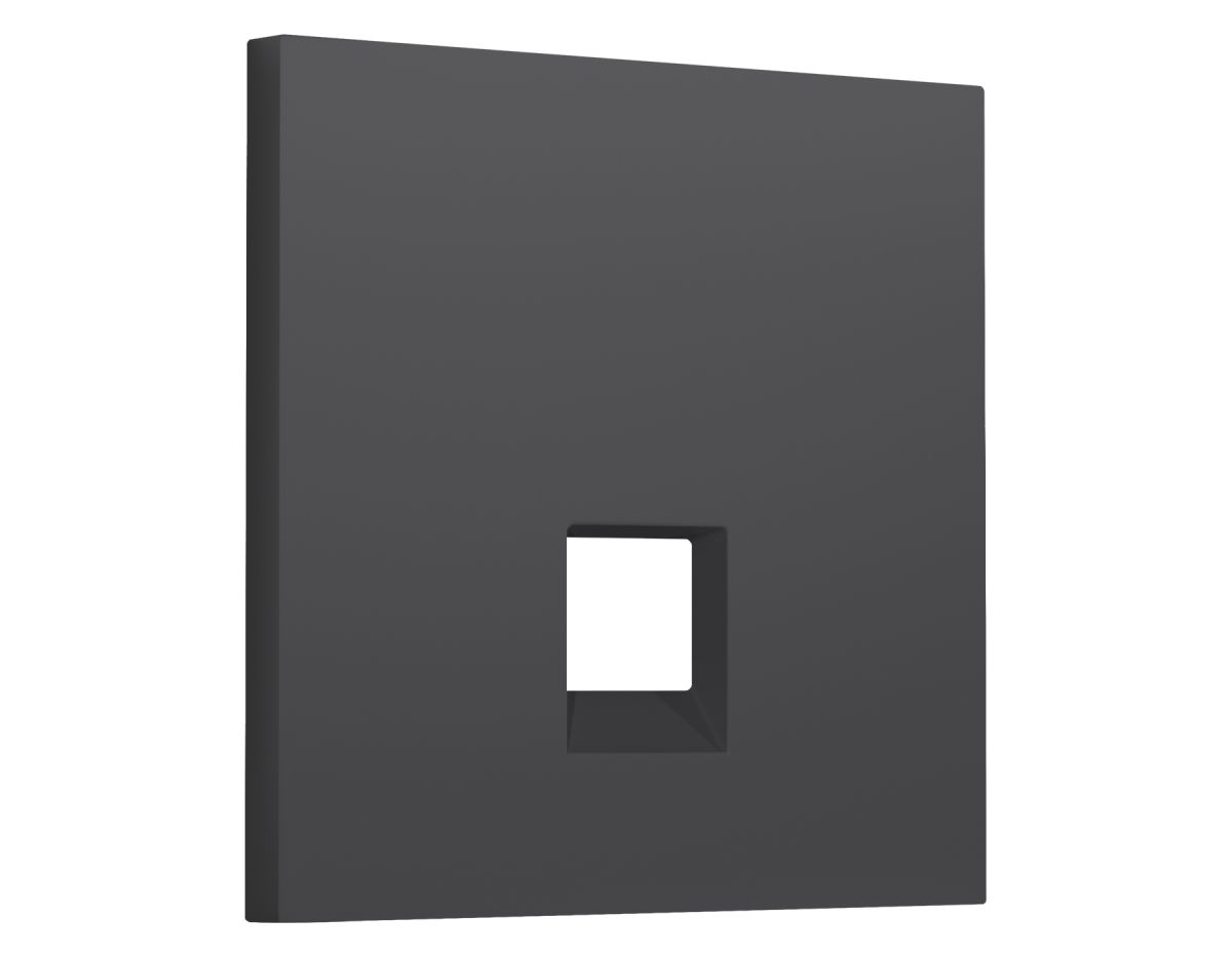 Лицевая панель SIGMA (Графит Мягкое касание) для компьютерной/телефонной розетки RJ-45/RJ-11 QUANT PRO Ambrella Volt SP9120 в Санкт-Петербурге