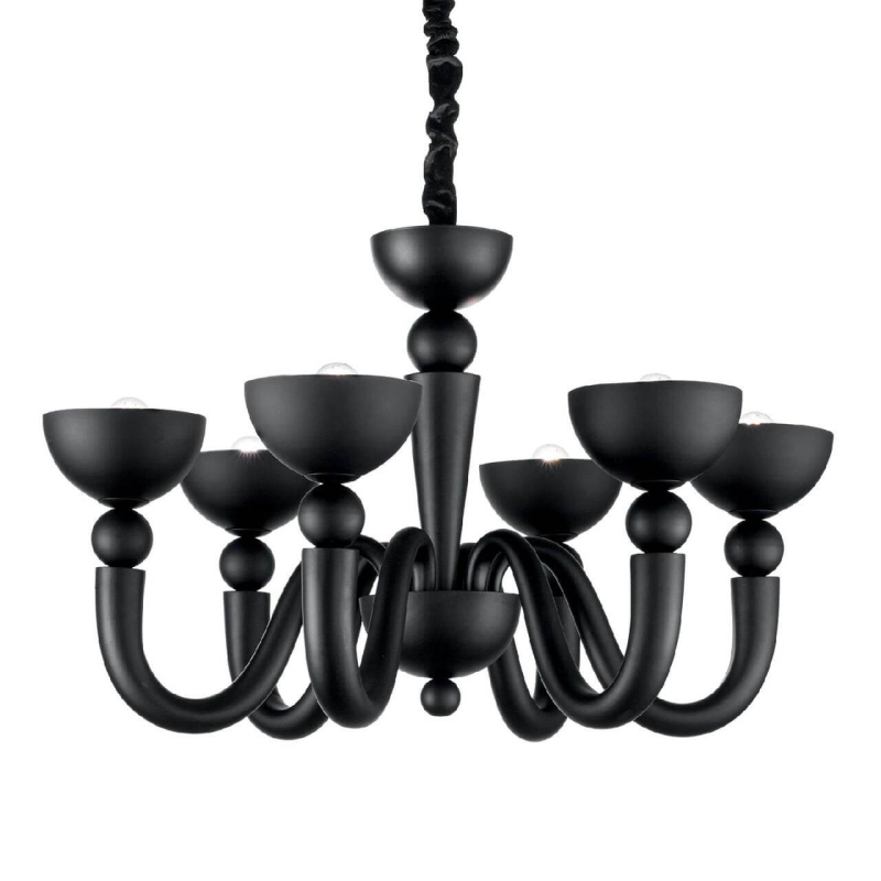 Подвесная люстра Ideal Lux Bon Bon SP6 Nero 140339 в #REGION_NAME_DECLINE_PP#