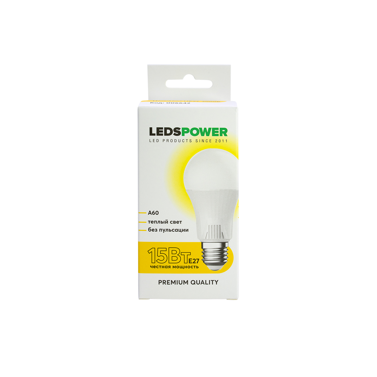 Светодиодная лампа LEDS POWER A60 E27 15Вт 3000К 006642 в Санкт-Петербурге