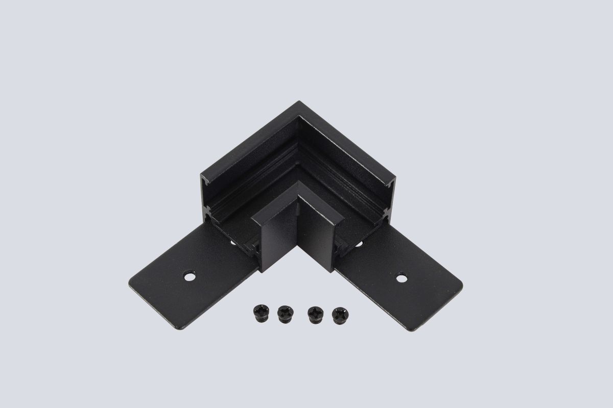 Соединитель для магнитного накладного шинопровода угловой Crystal Lux CLT 0.214 04 BL в Санкт-Петербурге