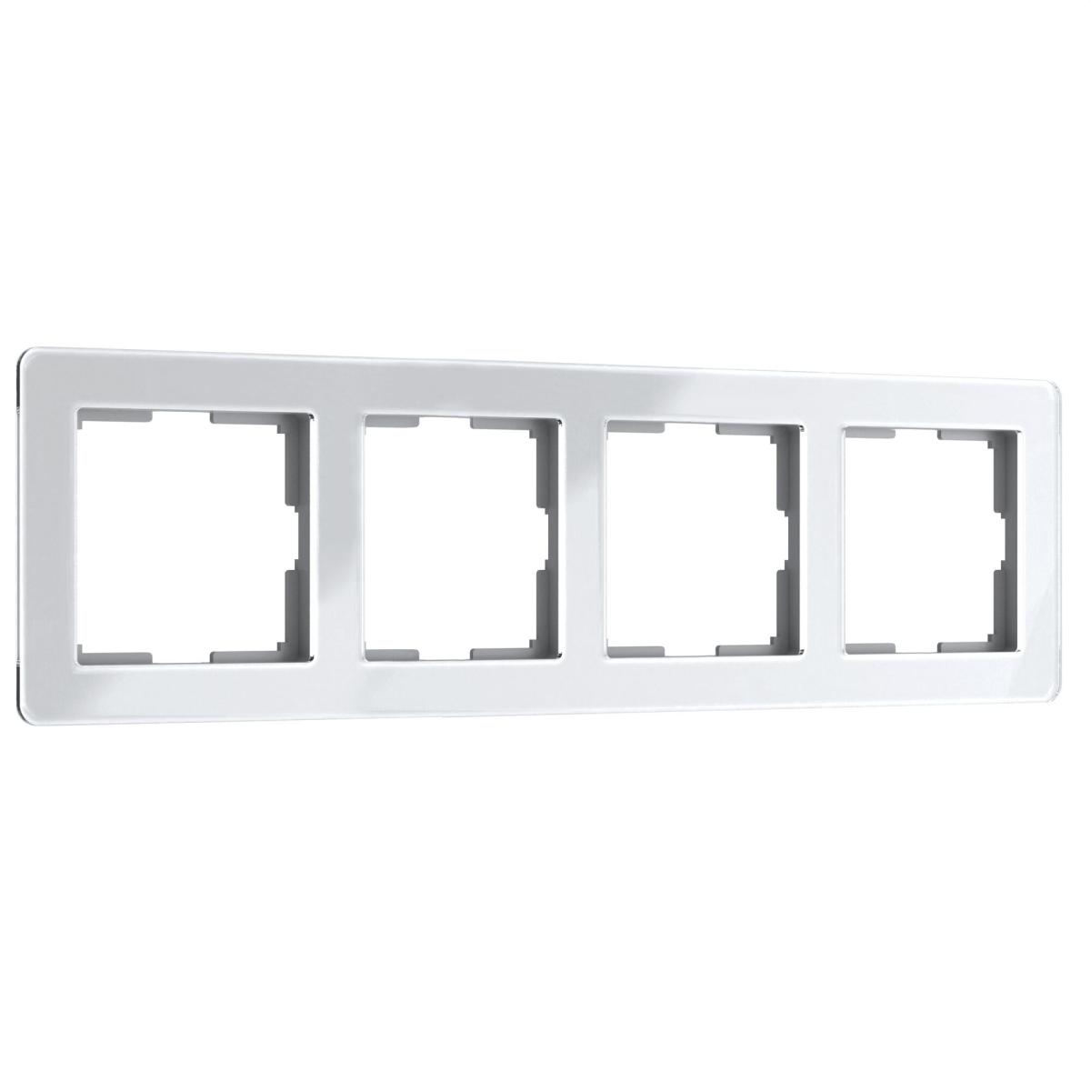 Рамка на 4 поста Werkel Acrylic белый 4690389190520 W0042701 a062131 в Санкт-Петербурге