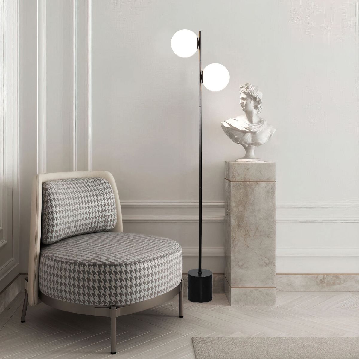 Торшер Eurosvet Marbella 01158/2 черный a064389 в Санкт-Петербурге