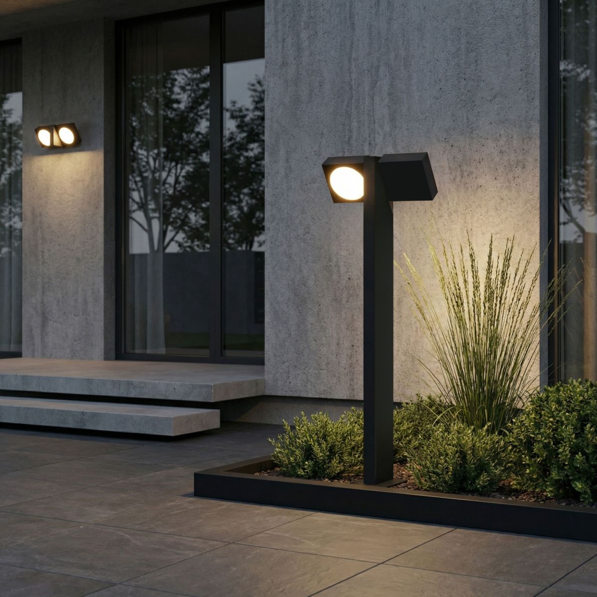 Ландшафтный светильник Elektrostandard Twin 35170/F черный 4690389219443 a072076 в Санкт-Петербурге