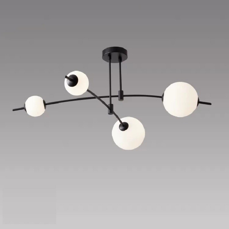 Потолочная люстра iLedex Epical 6827-4 BK+WH в Санкт-Петербурге