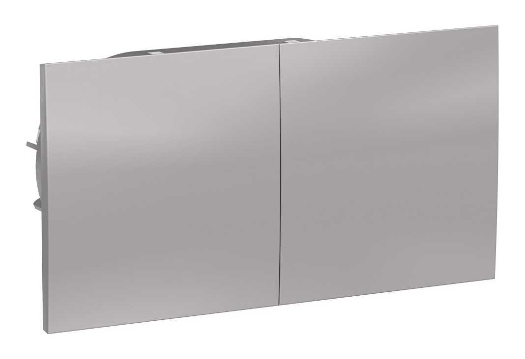 Розетка с/з двойная, со шторками, с крышкой, 16А, в сборе Systeme Electric AtlasDesign Алюминий ATN000328 в #REGION_NAME_DECLINE_PP#